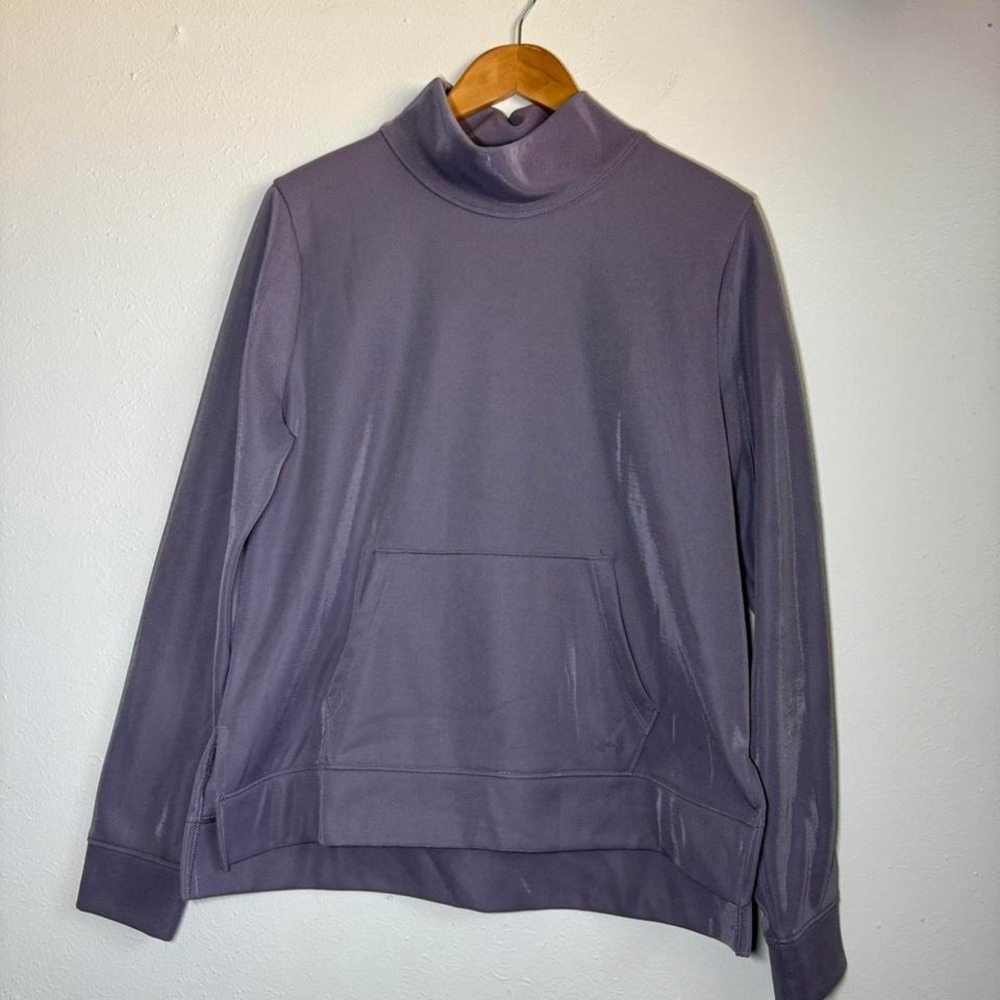 Under Armour Women's Large Coldgear Mock Teck Shimmer‎ Pullover Sweater